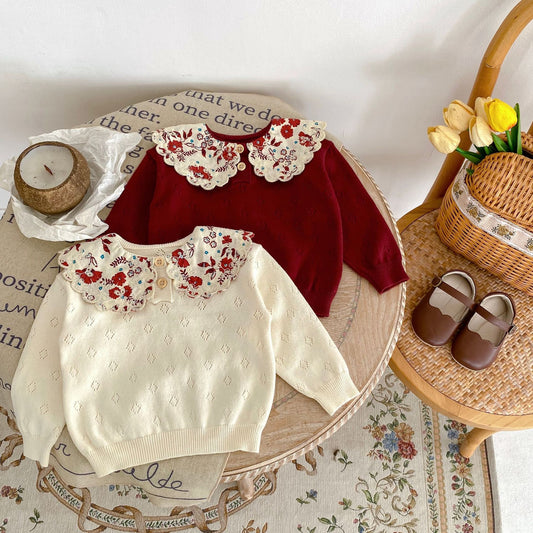 Blusa Infantil Mujer Cuello Floral