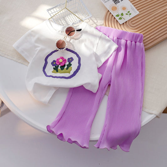 Conjunto infantil de niña Little Flowers