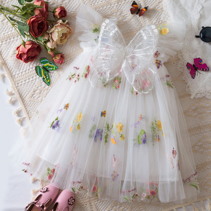 Vestido Infantil Asinha Tul Floral