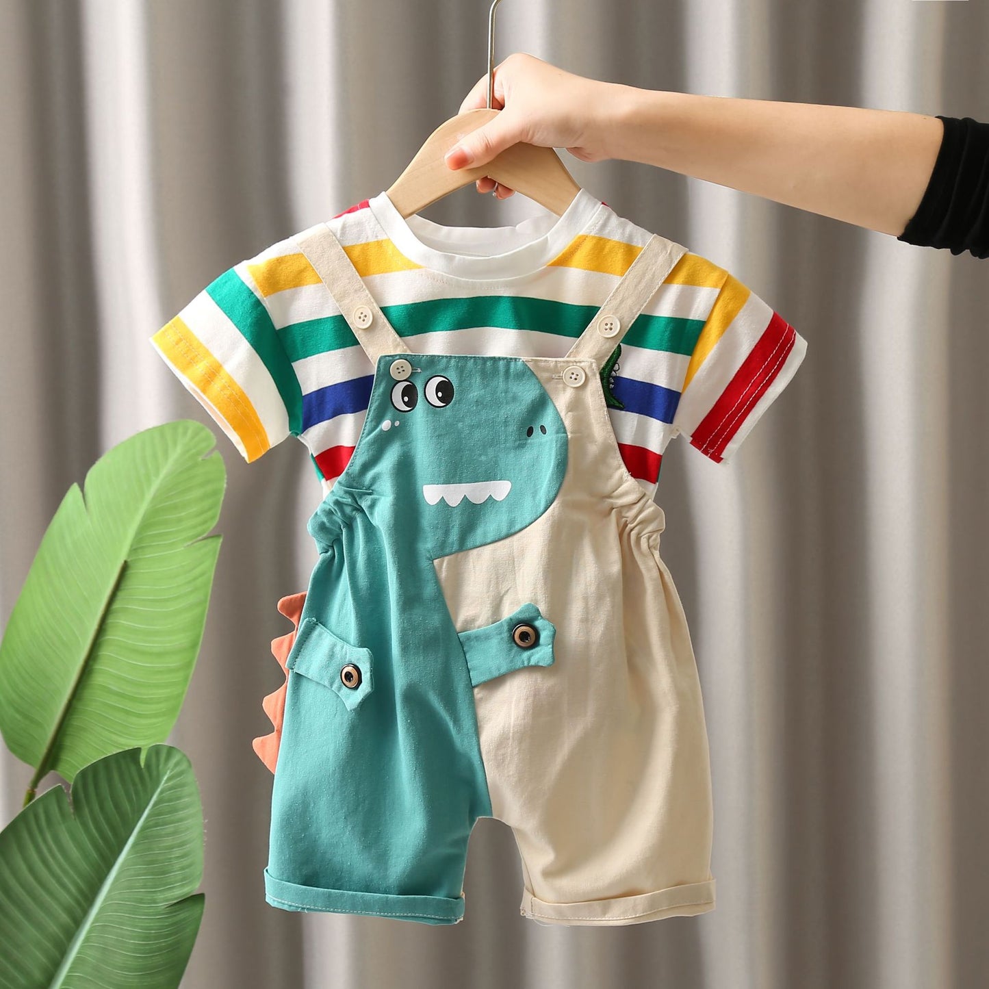 Peto Infantil con Rayas de Dinosaurios