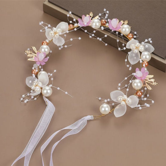 Tiara de flores para niñas