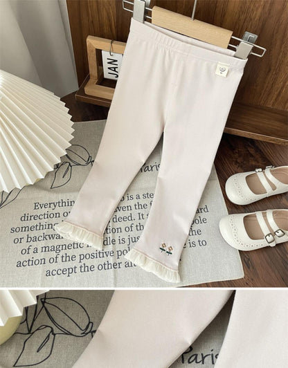 Pantalones Leggin Florzinhas de Niña
