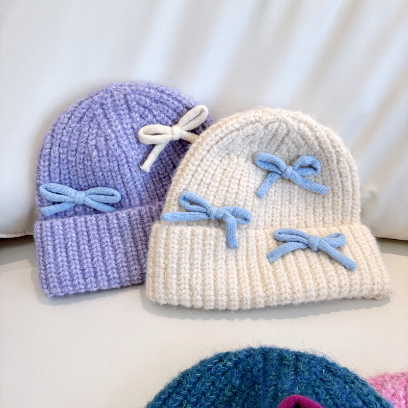 Gorro Infantil Súper Cálido Con Lazos