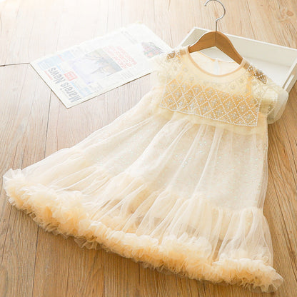 Vestido Infantil Tul y Pedrería