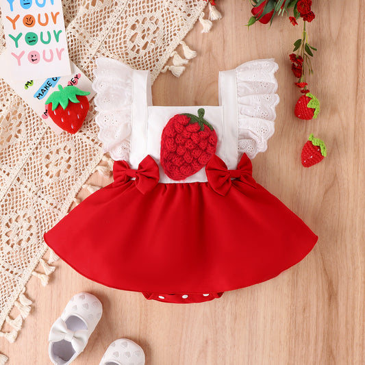 Body Infantil de Manga corta Fresa