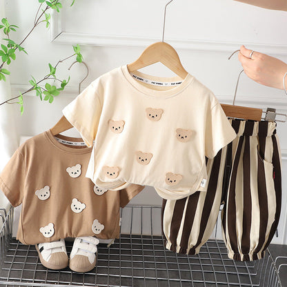 Conjunto Infantil Hombre Osito Rayas