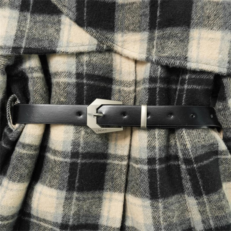 Abrigo de Cuadros para Niños con Cinturón