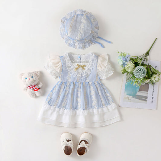 Vestido Infantil Princesita + Gorro