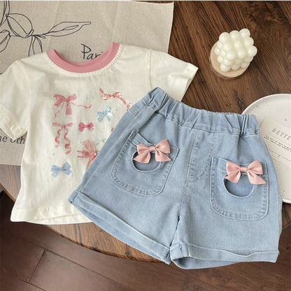 Bermudas Lazos jenas para Niñas