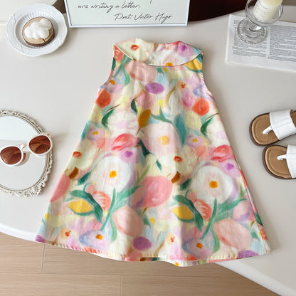 Vestido Infantil Floral de Verano