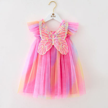Vestido Infantil Asinha Tul Colores