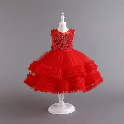 Vestido de Fiesta Infantil Tul Perla
