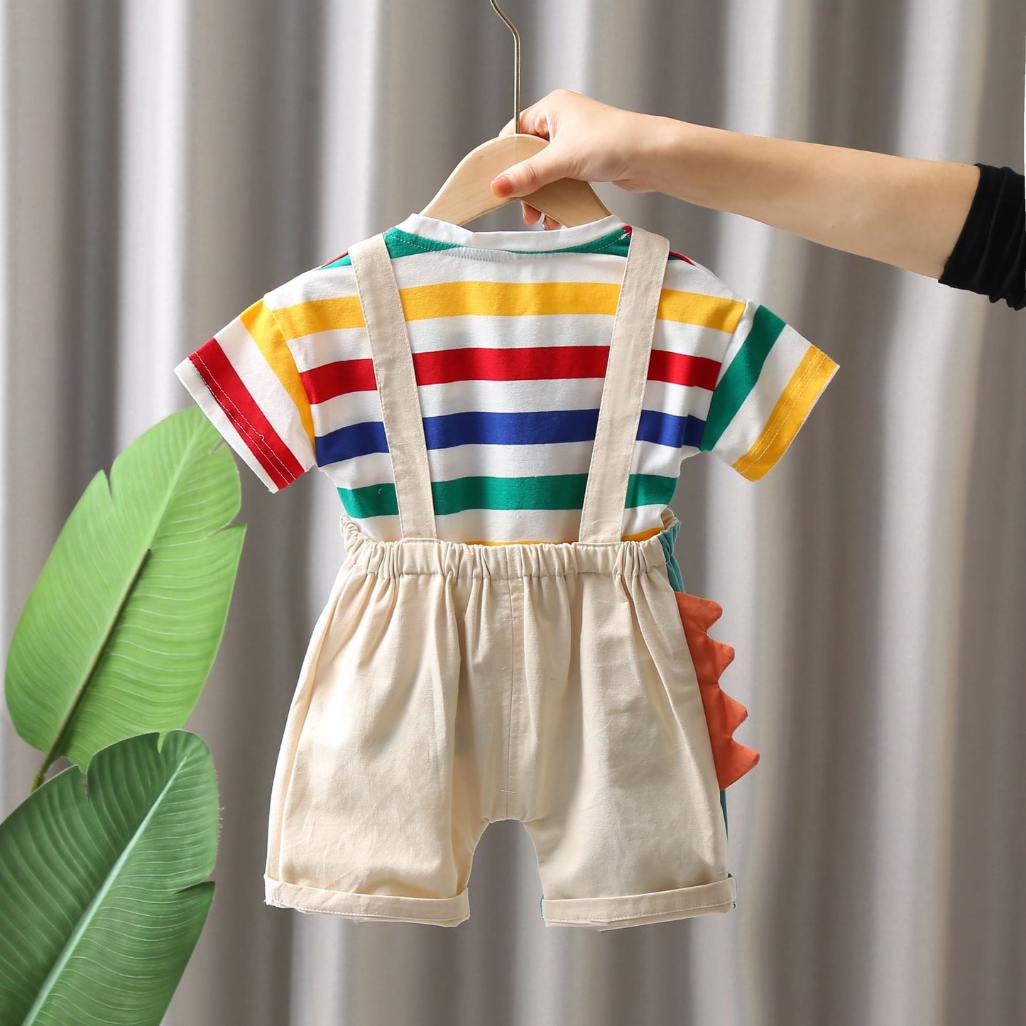Peto Infantil con Rayas de Dinosaurios