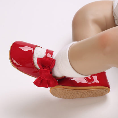 Zapato Infantil de Charol con Lazo