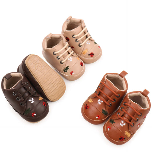 Zapatos Infantiles Mariquitas Flores
