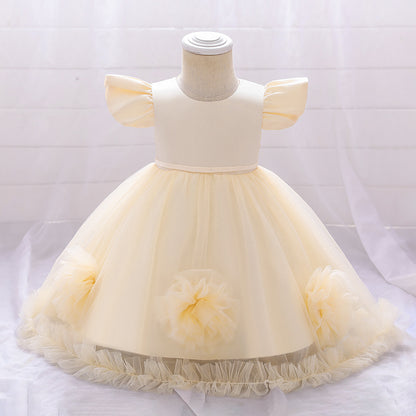 Vestido de Fiesta Infantil Tul Flores