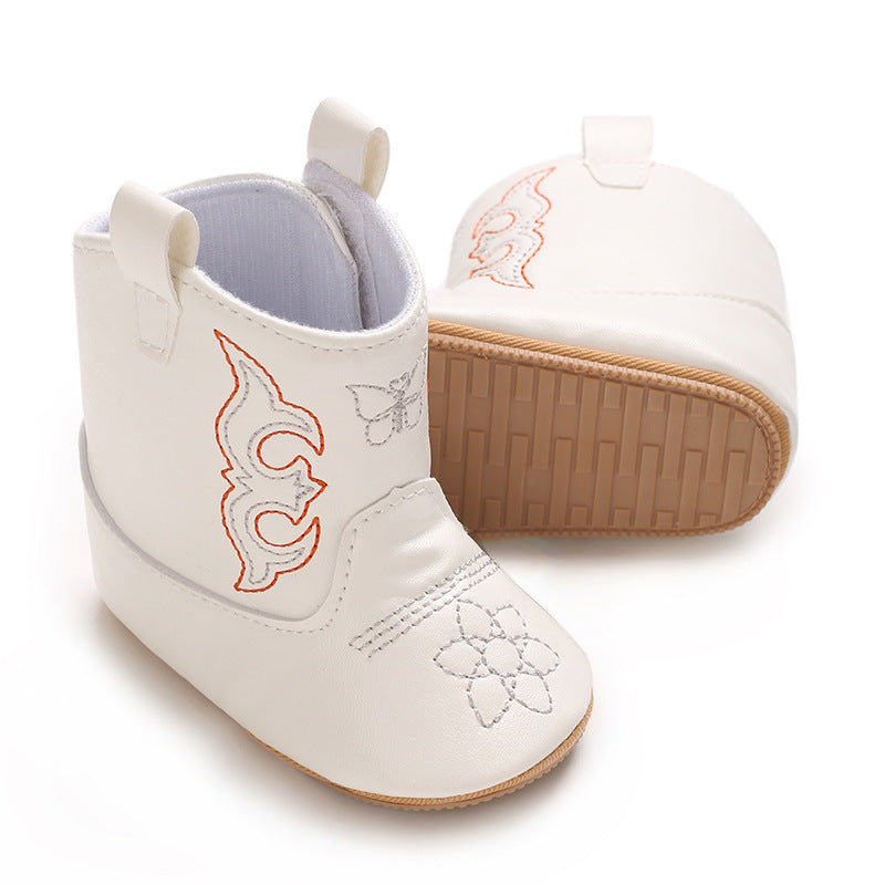 Botas para Niños con Bordados Campestres