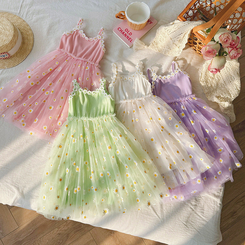 Vestido Infantil Margaritas