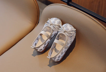 Zapatillas Infantiles Encaje Florecitas