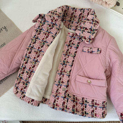 Chaqueta de Felpa con Botones para Niños