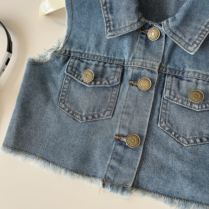 Conjunto Infantil Mujer Bolsillos Vaqueros