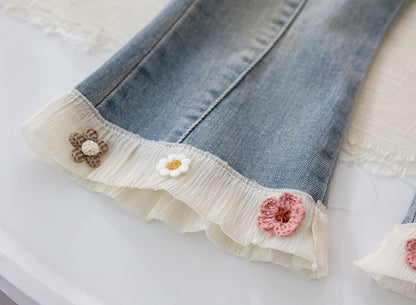Pantalones Barra Florzinhas Niño