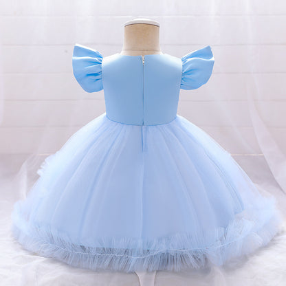 Vestido de Fiesta Infantil Tul Flores