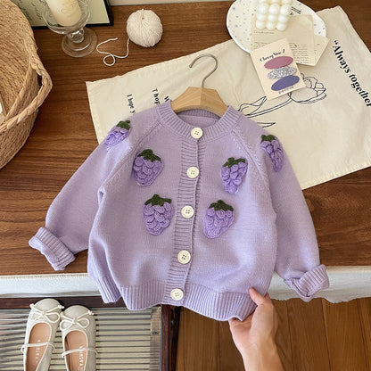 Abrigo de Uvas para Niñas
