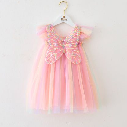 Vestido Infantil Asinha Tul Colores