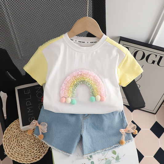 Conjunto Infantil Arcoiris y Jeans