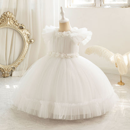 Vestido de Fiesta Infantil Tul Flores