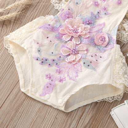 Body infantil de Encaje Floral