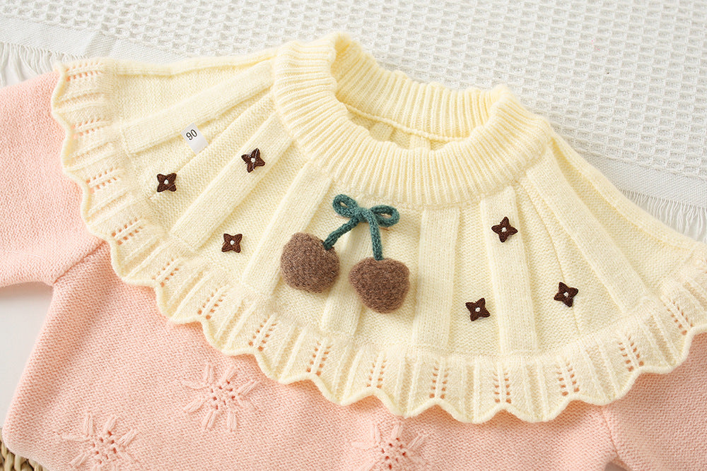 Conjunto de invierno para Niña Con Pompones