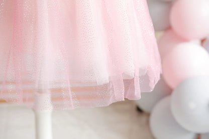 Vestido Infantil Princesa Rosa