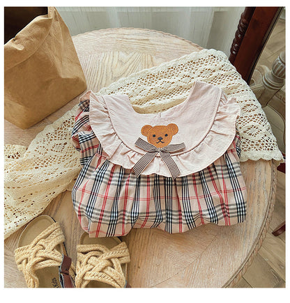 Vestido Infantil Burberry Teddy Bear