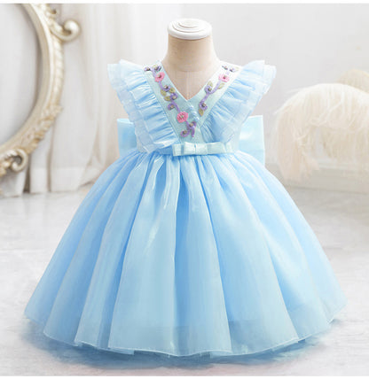 Vestido de Fiesta Infantil Florecitas