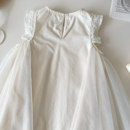 Vestido de Verano Infantil con Tul