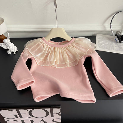 Blusa de manga larga con Volantes