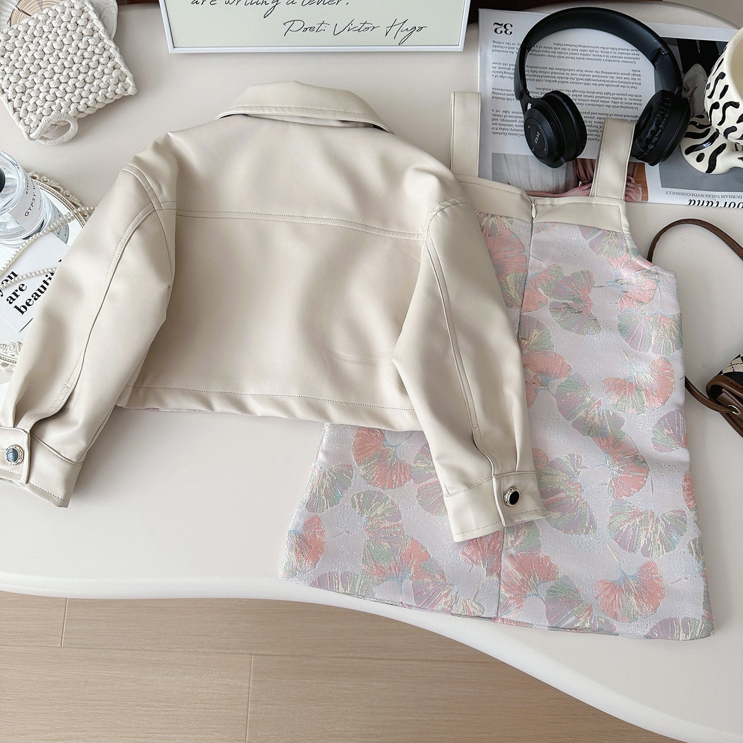Conjunto Infantil Chaqueta + Vestido Lazo