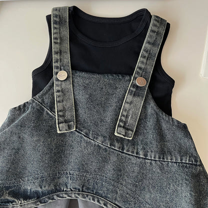 Vestido vaquero moderno para niños
