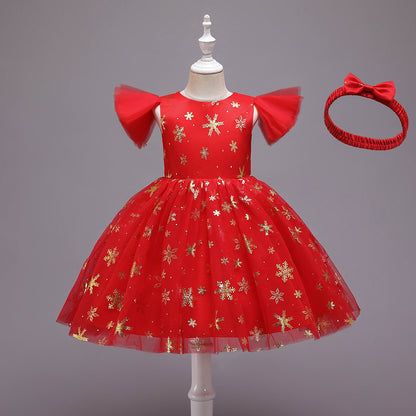 Vestido de fiesta de Navidad infantil