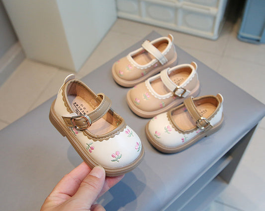 Zapatos Infantiles Cintinho Florzinhas Feminino