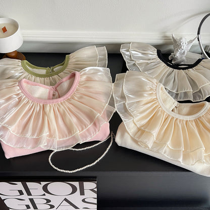 Blusa de manga larga con Volantes