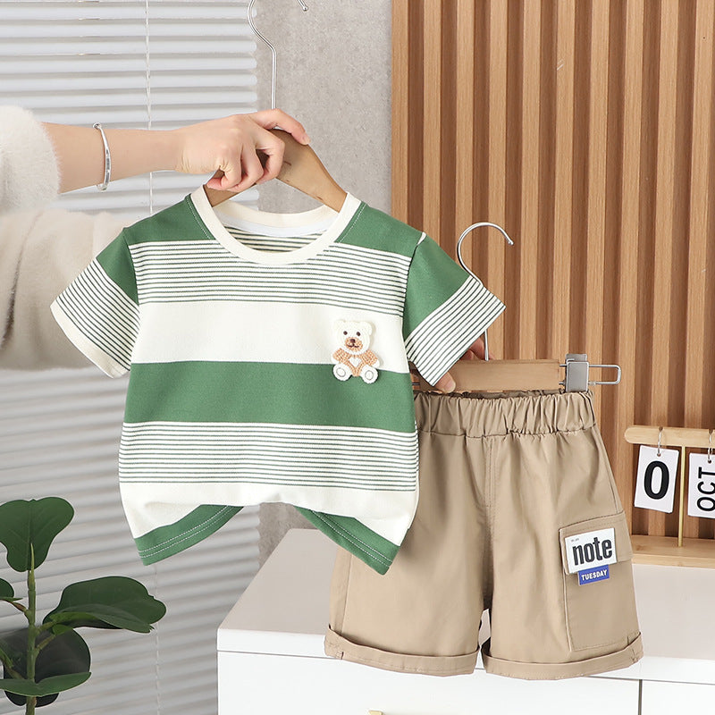 Conjunto Infantil Osito Rayas