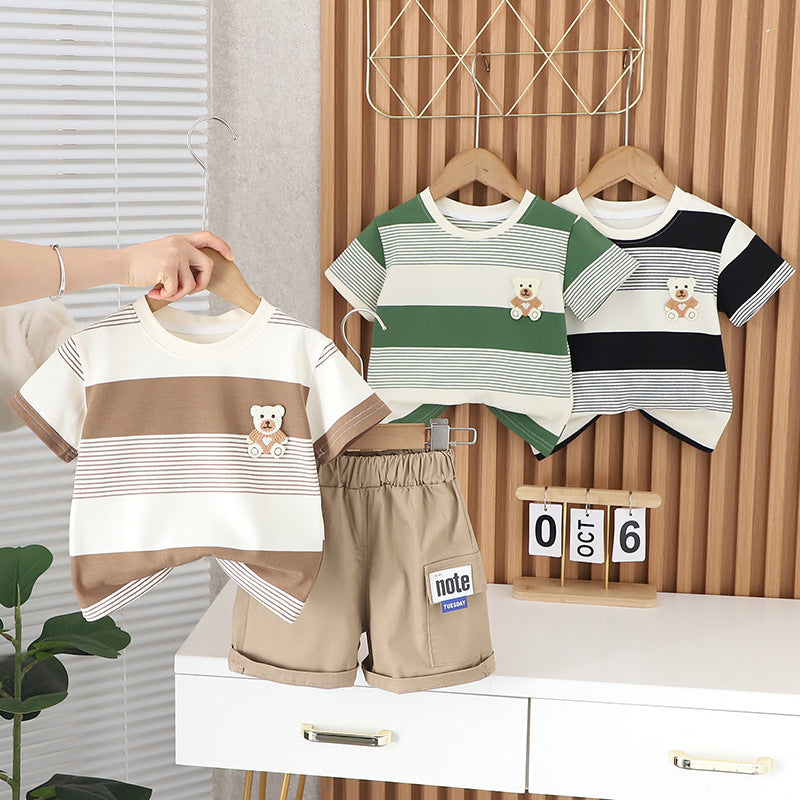 Conjunto Infantil Osito Rayas