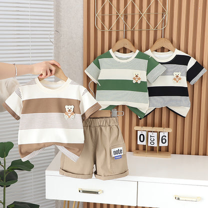 Conjunto Infantil Osito Rayas