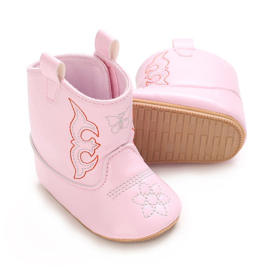 Botas para Niños con Bordados Campestres