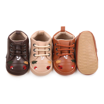 Zapatos Infantiles Mariquitas Flores