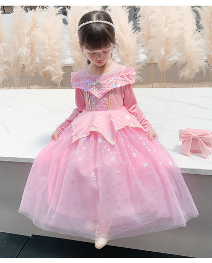 Vestido De Fiesta Princesa Rosa