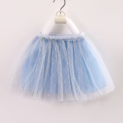 Falda Infantil De Tul Brillante